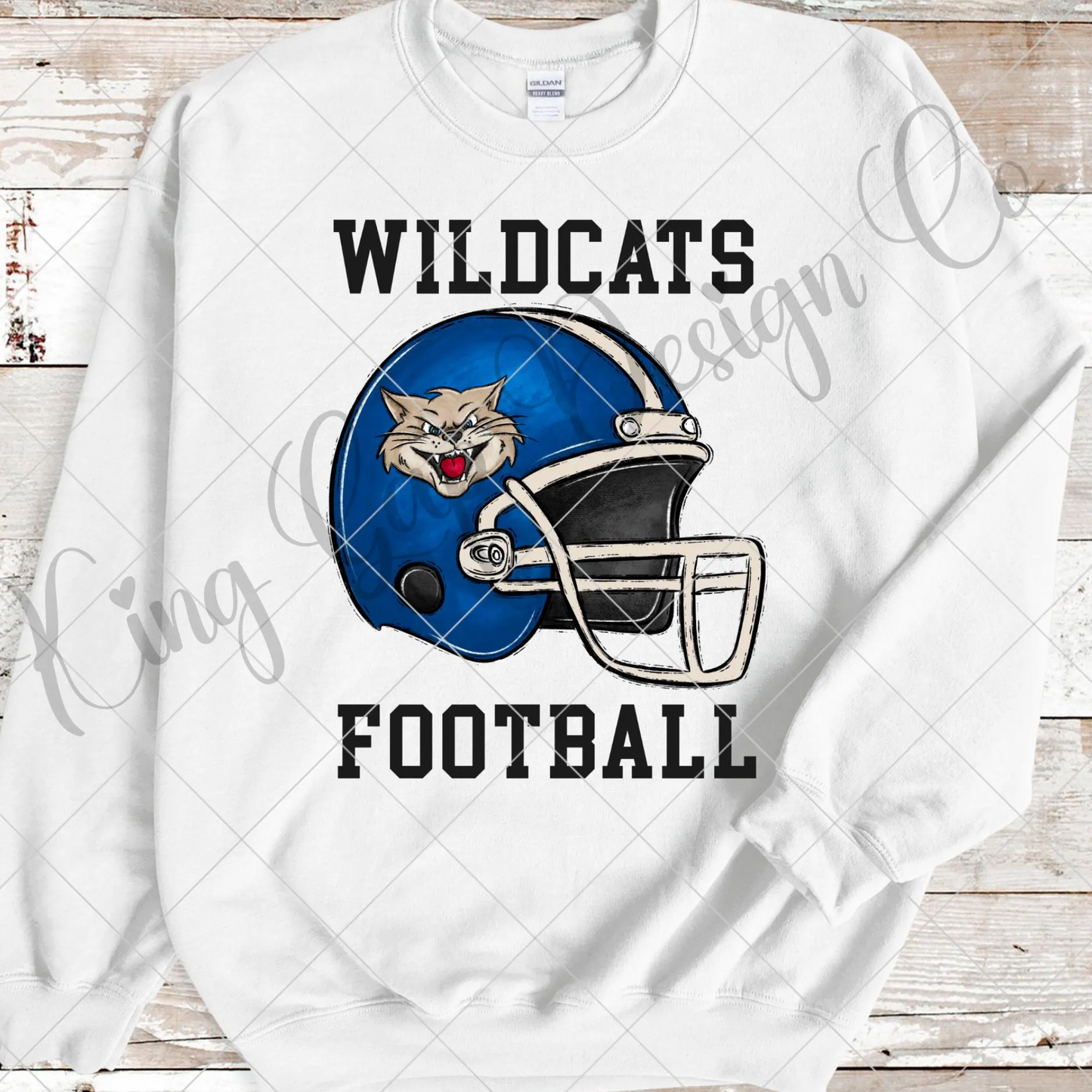 Wildcats Football Sublimation PNG For Making T-Shirts, Sweatshirts, Tumblers, Mugs And More | Also Suitable For DTF | High Resolution Image