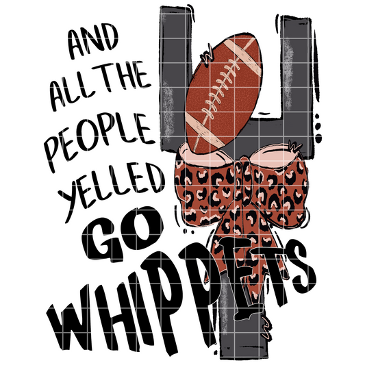 Whippets Football Sublimation PNG For T-Shirt, Tumbler, Mug, Dishtowel | Whippets Game Day Shirt Design For Whippets Fan | Whippets Sticker