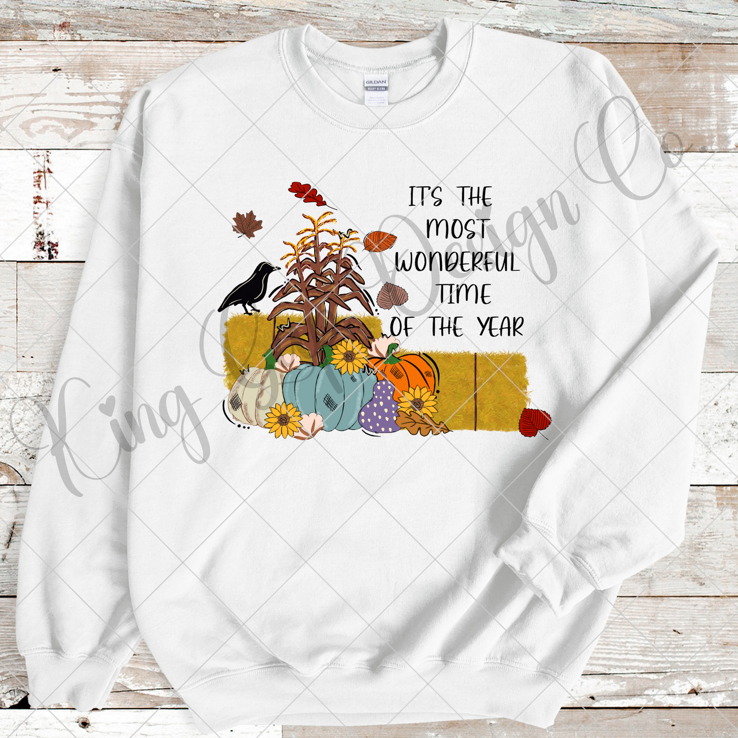 Cute Hand-Drawn Fall Sublimation Design For T-Shirts, Tumblers, Dish Towels, Mugs And More | Autumn Scene For DTF, Sticker Making PNG