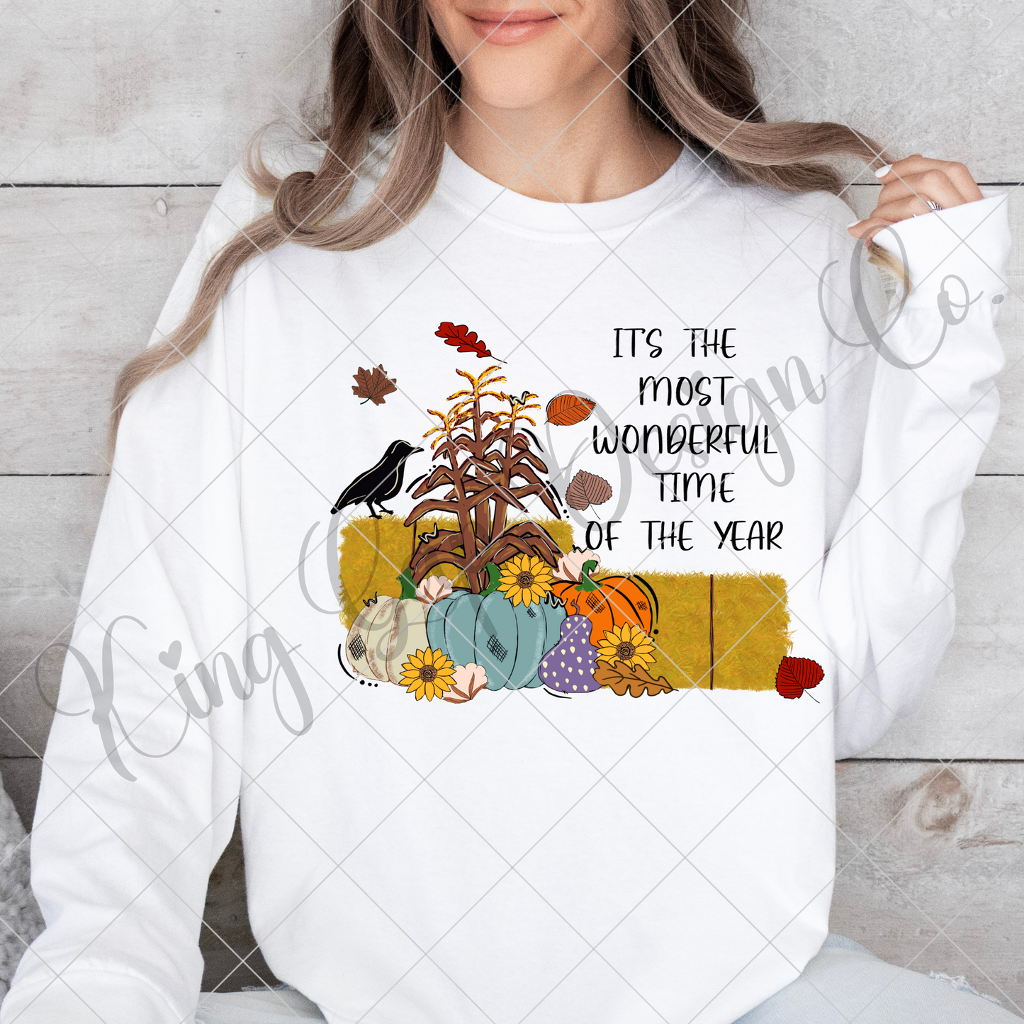 Cute Hand-Drawn Fall Sublimation Design For T-Shirts, Tumblers, Dish Towels, Mugs And More | Autumn Scene For DTF, Sticker Making PNG