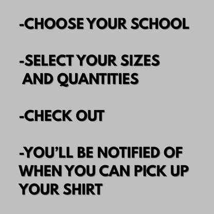 High School Football Game Day Shirt