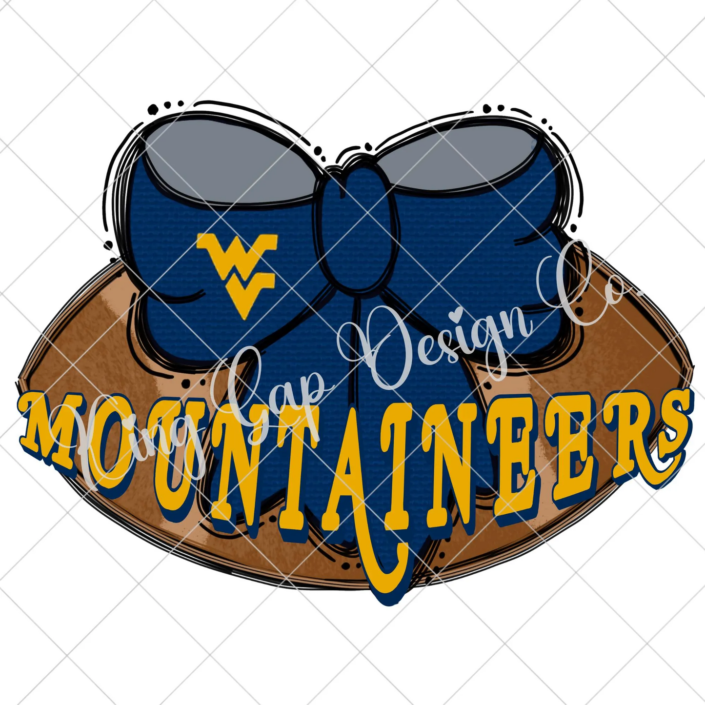 West Virginia Mountaineers Sublimation PNG | WV Football Shirt | High Resolution Image May Be Enlarged Without Blurring | Transparent BG