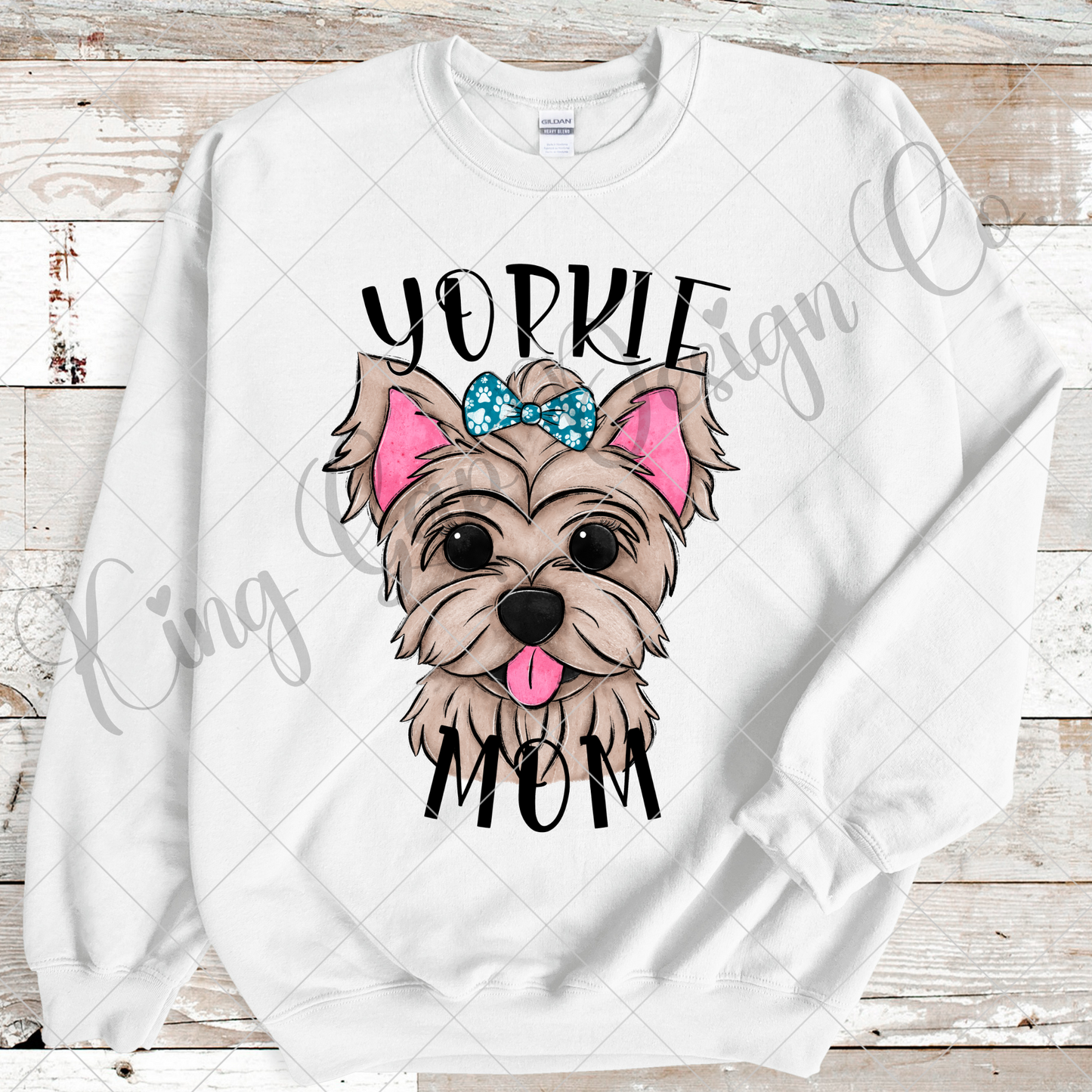 Yorkie Mom PNG | Cute Shirt For Dog Mom | Yorkie Sublimation Or DTF | Make T-Shirts, Tumblers, Mugs, Stickers, Wall Art | High Resolution, 300 DPI, Transparent Background