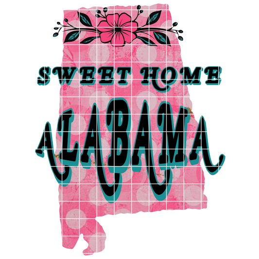 Floral Sweet Home Alabama T-Shirt PNG Image For Sublimation | Sublimation Tumbler Image | Sublimation Design | Country Music Song| Digital Download