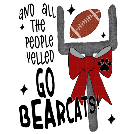 Weaver Bearcats Football PNG For Sublimation, DTF, Stickers, Scrapbooks, Tumblers, Mugs, T-Shirts|300 DPI Image Retains Quality When Upsized