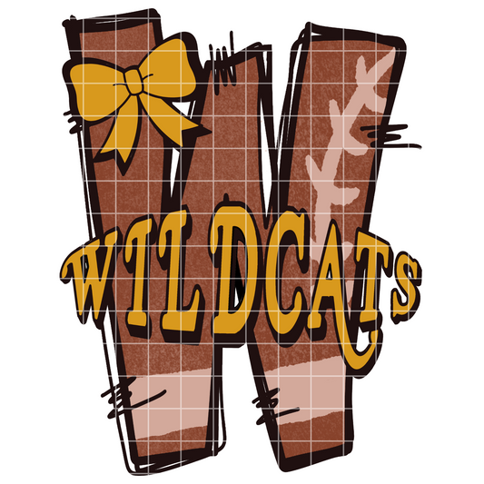 Black And Gold Wildcats Football Shirt | Wildcats Sublimation PNG For Making T-Shirts, Tumblers, Mugs |  Black And Gold School Colors | 300 DPI Transparent