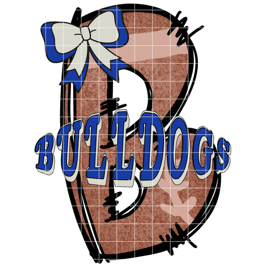 Blue And White Bulldogs Sublimation PNG For Making Shirts, Tumblers, Mugs, Dish Towels, Caps | Also Suitable For DTF, Stickers, Scrap Books | 300 DPI Image