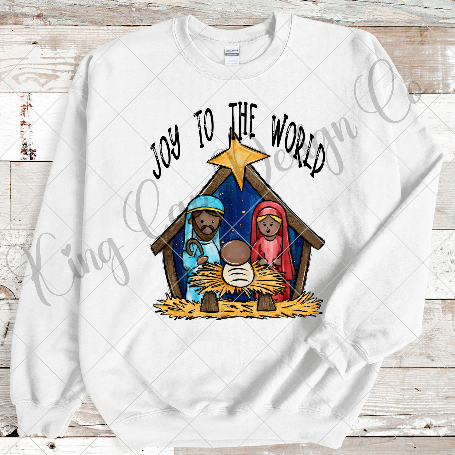 Joy To The World Nativity PNG For Making T-Shirts, Tumblers, Mugs, Stickers, Dishtowels And More | Perfect For Sublimation And DTF |High Resolution, 300 DPI, Transparent Background