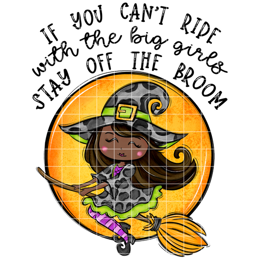 Cute Witch Design For Halloween | T-Shirts, Tumblers, Stickers, Scrapbooks| Sublimation Or DTF | 300 DPI Transparent Background