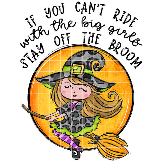 Cute Witch Design For Halloween | T-Shirts, Tumblers, Stickers, Scrapbooks| Sublimation Or DTF | 300 DPI Transparent Background