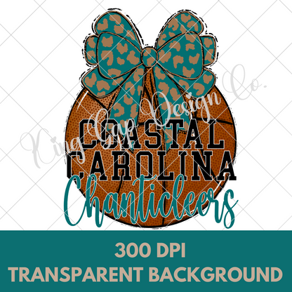 Coastal Carolina Chanticleers Basketball PNG Design For Coastal Carolina Fan | Make T-Shirts, Tumblers, Mugs, Stickers, DTF Transfers And More With This High Resolution, 300 DPI Image