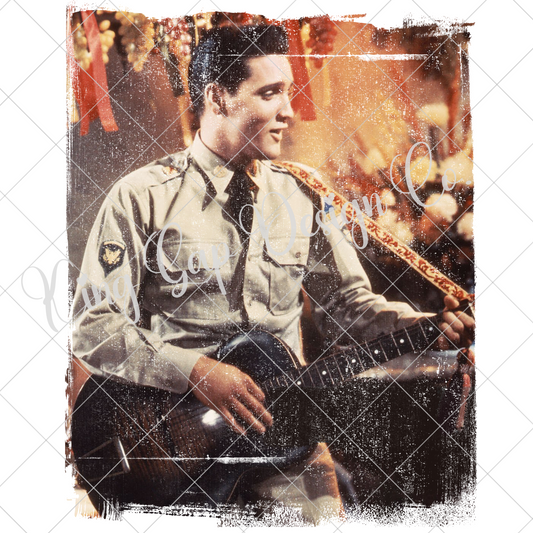 Elvis Presley Sublimation PNG For T-Shirts, Mugs, Tumblers, Dishtowels | High Quality Image On Grunge Background |300 DPI|Gift for Elvis Fan