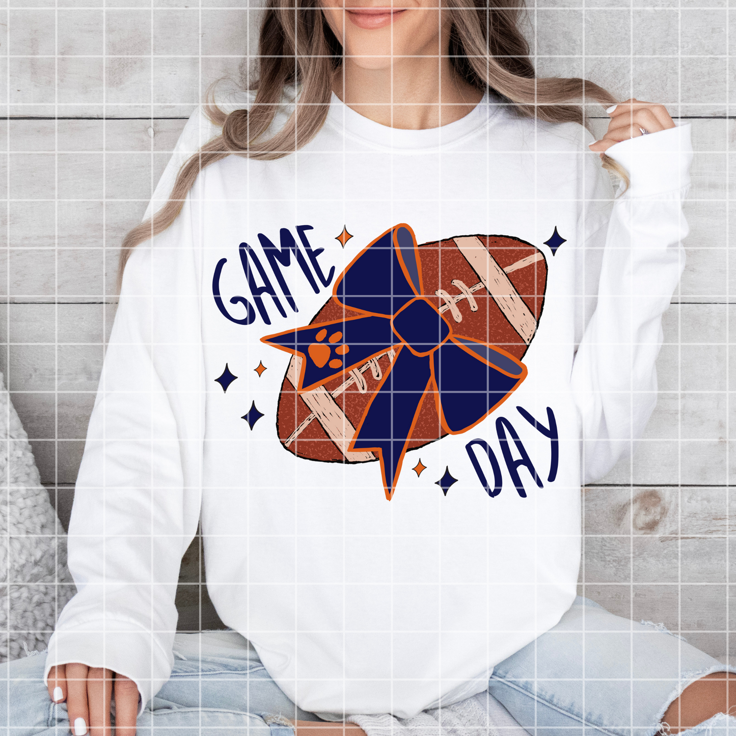 Tigers Football Game Day Sublimation PNG For Making T-Shirts, Tumblers, Mugs, Dishtowels | Shirt Design For Tigers Fan | Tigers Sticker PNG