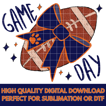 Tigers Football Game Day Sublimation PNG For Making T-Shirts, Tumblers, Mugs, Dishtowels | Shirt Design For Tigers Fan | Tigers Sticker PNG
