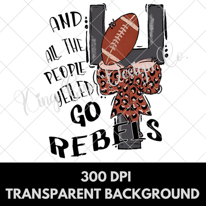 Rebels Sublimation | Rebels High School Football Sublimation | Rebels Sticker Design | Rebels Tumbler Design | Rebels Football DTF