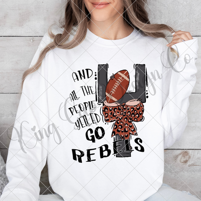 Rebels Sublimation | Rebels High School Football Sublimation | Rebels Sticker Design | Rebels Tumbler Design | Rebels Football DTF