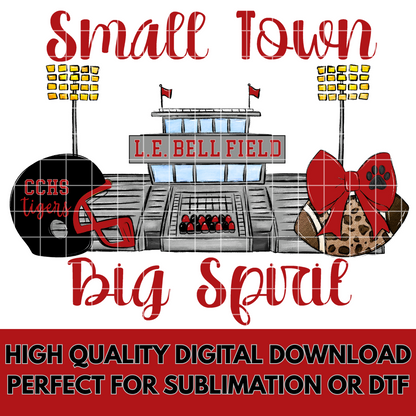 Cleburne County High School Football Sublimation | Red And Black School Colors | PNG For T-Shirts, Tumblers, Cups, Stickers| 300 DPI, Transparent Background