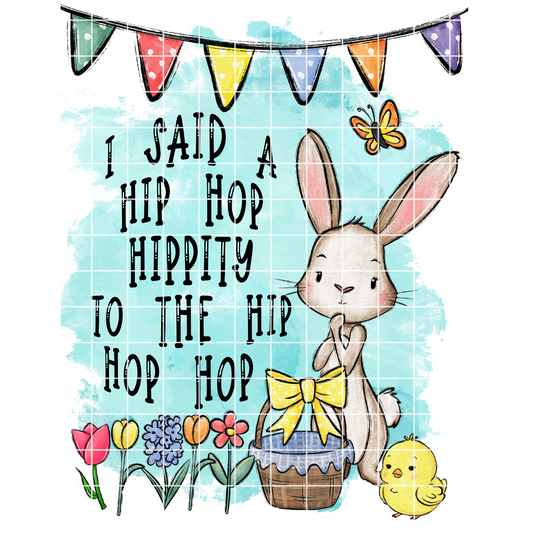 Easter T-Shirt Design Easter Sublimation PNG For Shirts Easter Sublimation For Tumbler Easter Dish Towel Funny Easter Bunny Hip Hop Bunny
