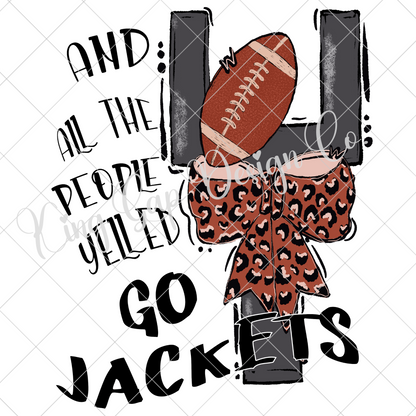 Jackets Football Sublimation | Yellow Jackets Football Sublimation | Go Jackets | Yellow Jackets T-Shirt Design | Jackets Football Game Day