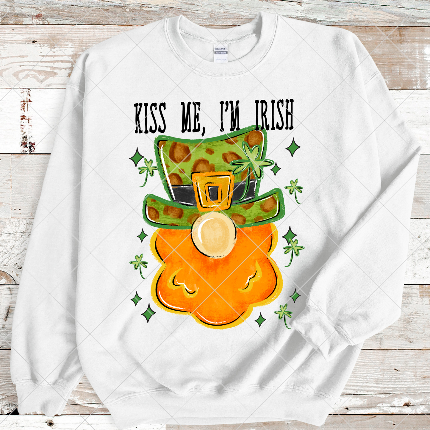 Kiss Me, I'm Irish | Light Skinned Leprechaun Shirt Design | St. Patrick's Day PNG File For Making T-Shirts, Mugs, Tumblers, Stickers, Sublimation And DTF Transfers |High Resolution, 300 DPI, Transparent Background