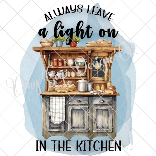 Always Leave A Light On In The Kitchen | T-Shirt PNG | Ashley McBryde | Mama's Kitchen | Sublimation | DTF Printing | Original Designer