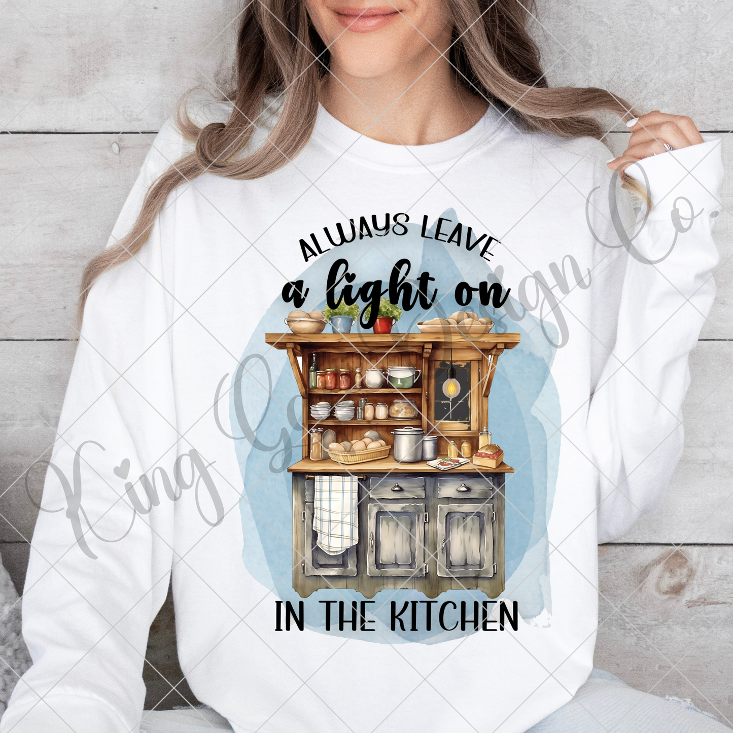 Always Leave A Light On In The Kitchen | T-Shirt PNG | Ashley McBryde | Mama's Kitchen | Sublimation | DTF Printing | Original Designer