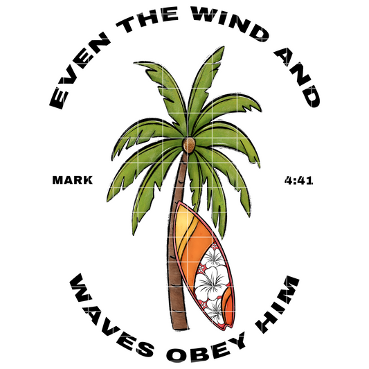 Mark 4:41 Shirt Design For Christian Sublimation | Peace Be Still | Great For DTF Transfers, Stickers, Tumblers, Dish Towels | 300 DPI, Transparent Background