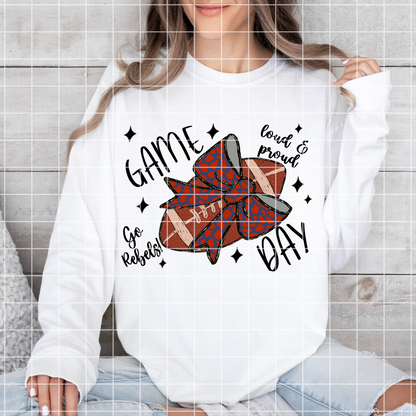 Rebels Football Sublimation PNG For Shirts, Mugs, Tumblers, Dishtowels | Rebels Game Day Shirt For Rebels Fan |Rebels DTF|Rebels Sticker PNG