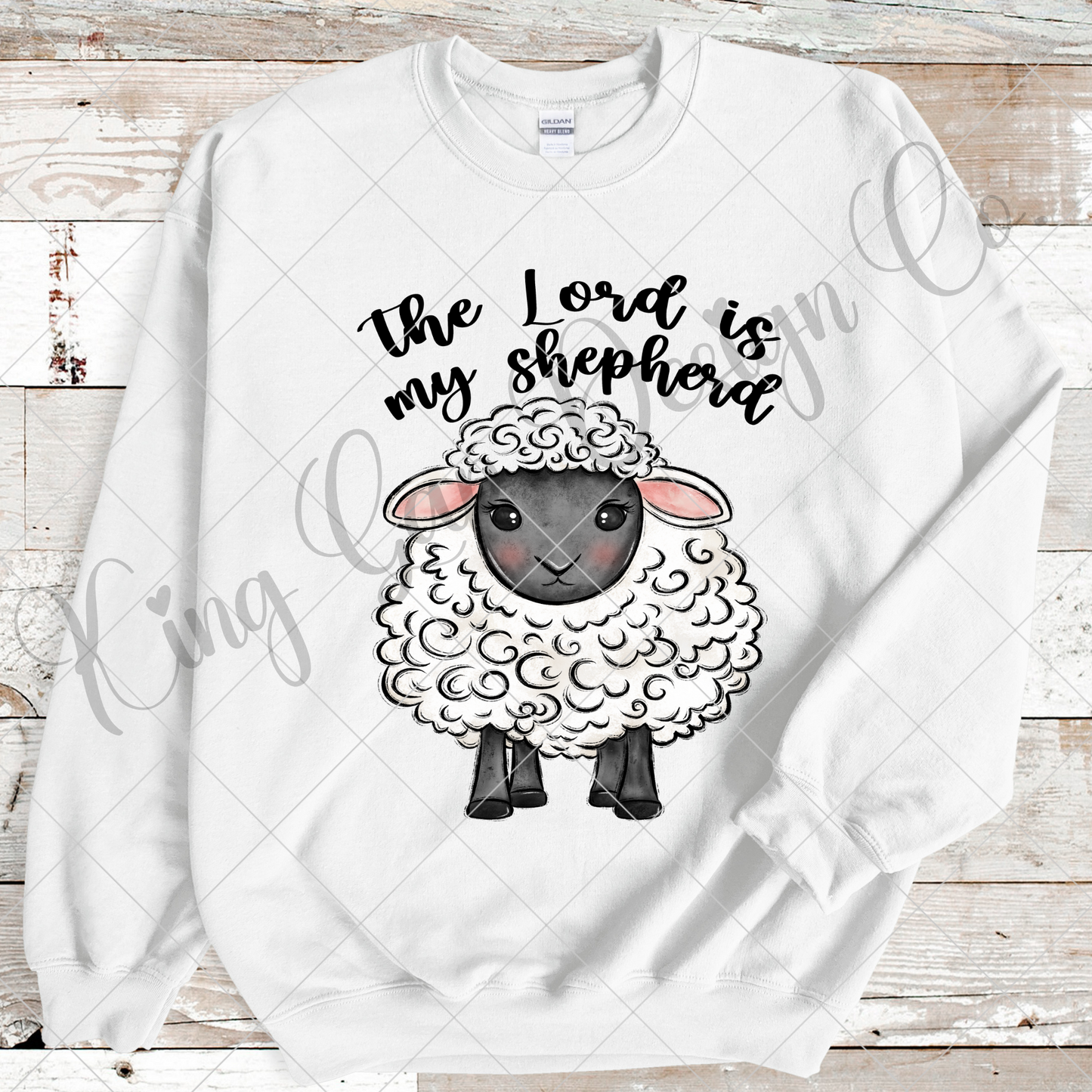 The Lord Is My Shepherd Psalm 23 PNG For Making T-Shirts, Tumblers, Mugs, Stickers, Scrapbooks, Wall Art | High Resolution, 300 DPI Image With Transparent Background