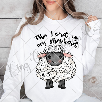 The Lord Is My Shepherd Psalm 23 PNG For Making T-Shirts, Tumblers, Mugs, Stickers, Scrapbooks, Wall Art | High Resolution, 300 DPI Image With Transparent Background