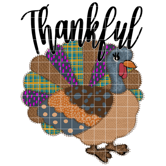 Turkey Sublimation PNG For Thanksgiving T-Shirt | Colorful Turkey Shirt Design For Sublimation Or DTF | 300 DPI, Transparent Background