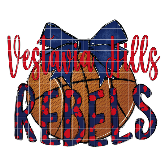 Vestavia Hills Basketball | Vestavia Hills Rebels Sublimation PNG For Making T-Shirts, Tumblers, Mugs, Stickers, DTF Transfers | Shirt For Rebels Fan | High Resolution