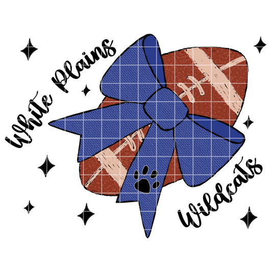 White Plains Wildcats Football Sublimation | Football Design For Wildcats Fans | 300 DPI, Transparent Background