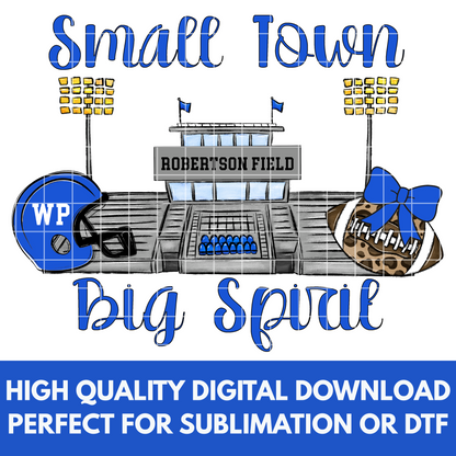 White Plains Wildcats Football Sublimation | PNG With Robertson Field For T-Shirts For Wildcats Fans | 300 DPI, Transparent Background